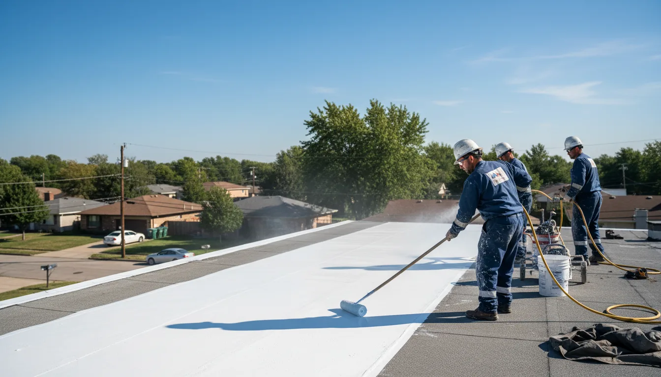 Commercial roof coating in Amoret, MO near me